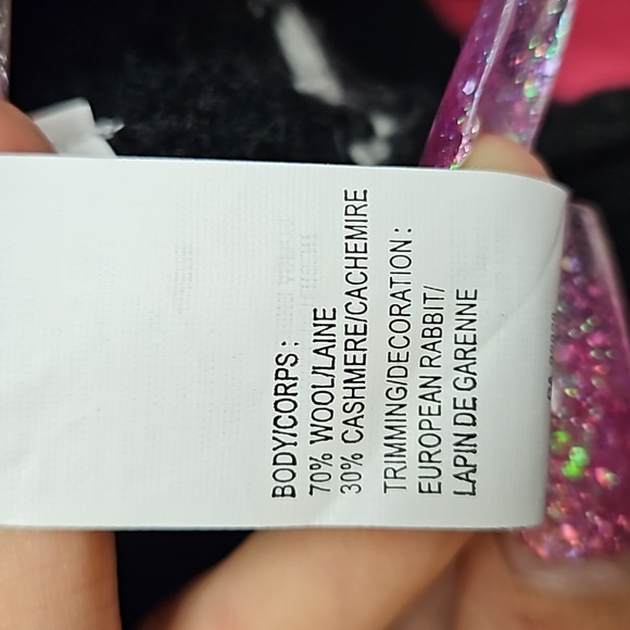 Wool & Cashmere Blend Zip Up Snowflake Sweater - Picture 6 of 6